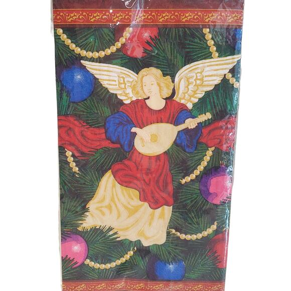Vintage Christmas Angel Napkins Amscan Guest Towels Christmas Angels Made USA - Picture 2 of 9
